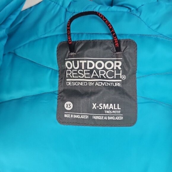 Outdoor Research Down Parka Jacket Womens XS Pertex Shield Waterproof Insulated - Picture 3 of 10